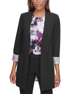 Calvin Klein Roll-Sleeve Topper Jacket