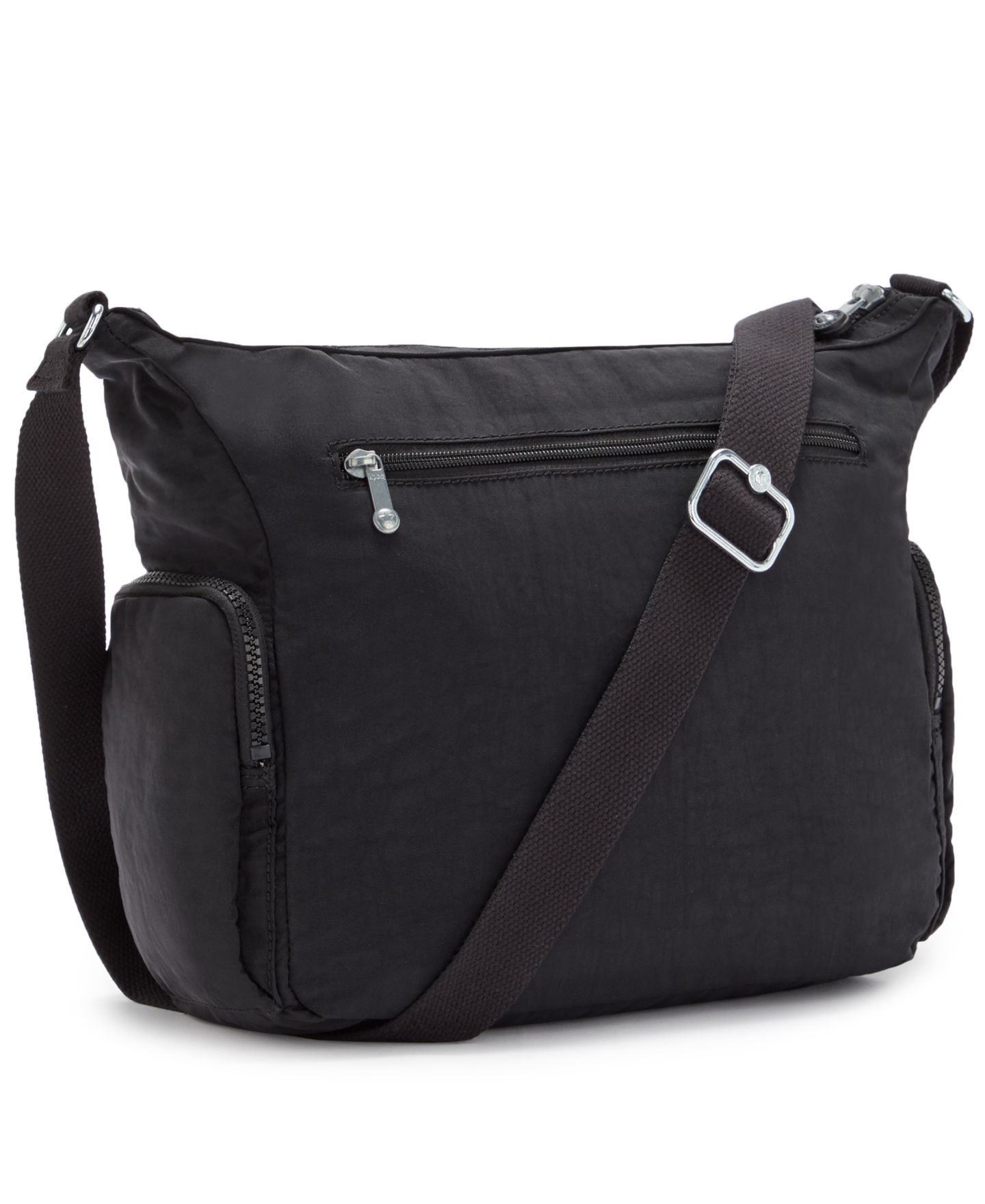 Женская сумка Kipling Gabbie Nylon Zip-Top Large Crossbody Handbag, цвет: Чёрный — фото 2