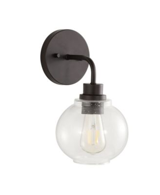 Sandrine Iron/Seeded Glass Cottage Rustic LED Vanity Light
