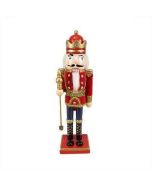 Northlight Traditional Christmas Nutcracker King With Sceptre In Red