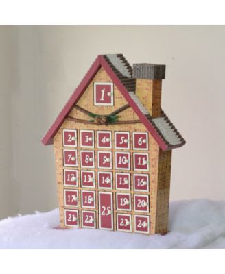House with Advent Calendar Tabletop Christmas Decoration
