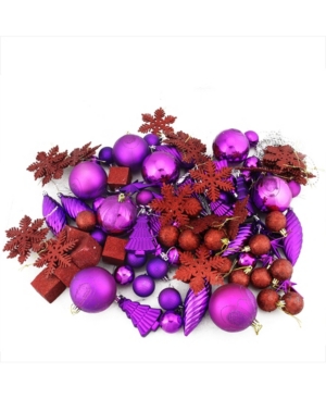 Northlight Shatterproof Finish Christmas Ornaments In Purple