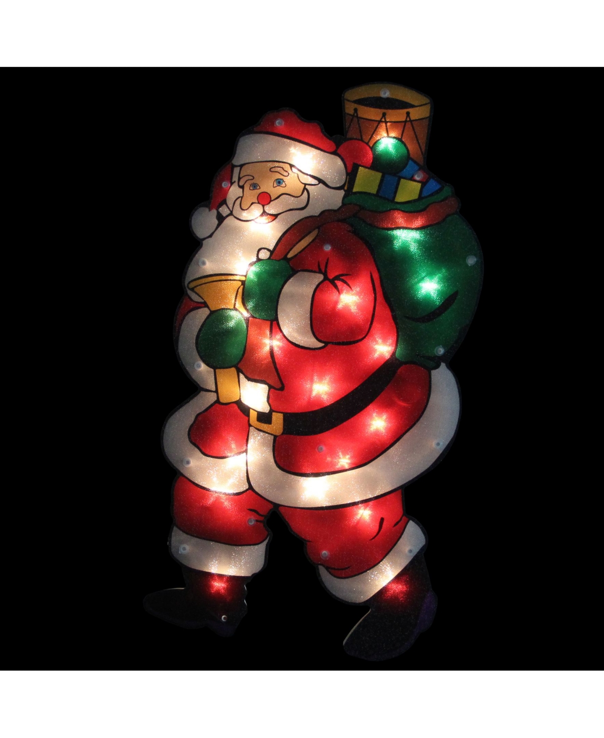 Northlight Lighted Santa Claus Christmas Window Silhouette