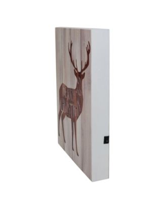 Reindeer "Merry Christmas" Lighted Wall Plaque