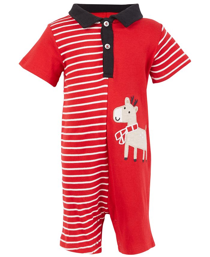 First Impressions Baby Boys Reindeer Sunsuit, Created for Macy's Macy's