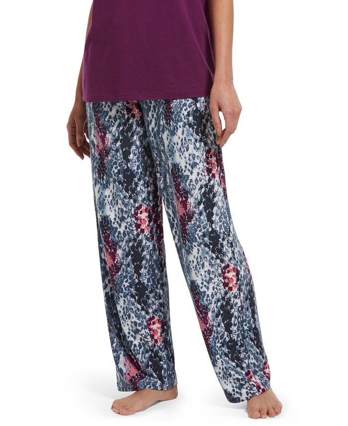 Hue Printed Knit Sleep Pants & Reviews - All Pajamas, Robes ...