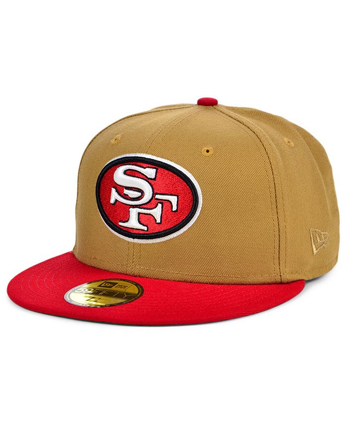 San Francisco 49ers schwarz tan New Era 59Fifty Fitted Cap 