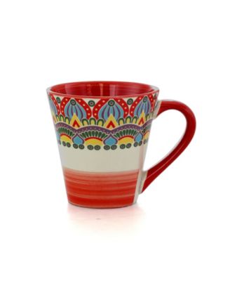 Zen Mozaik Red 16 Pc. Dinnerware Set, Service for 4