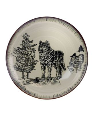 Majestic Wolf 16 Pc. Dinnerware Set, Service for 4