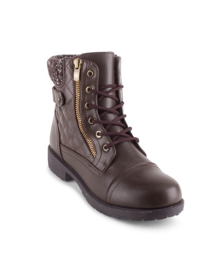 image of Wanted Quinn Women-s Quilted Combat Booties Women-s Shoes
