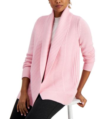 women's cardigan with shawl collar