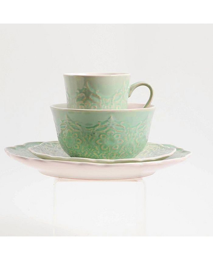 Gibson Elite Portina 16 Piece Stoneware Dinnerware Set Macy's