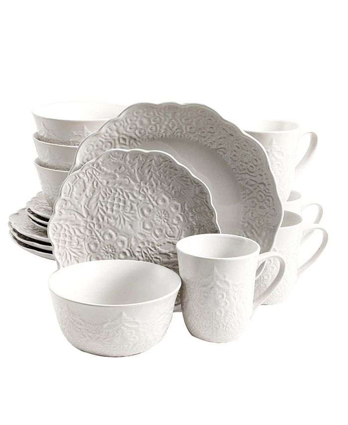 Gibson Elite Portina 16 Piece Stoneware Dinnerware Set Macy's