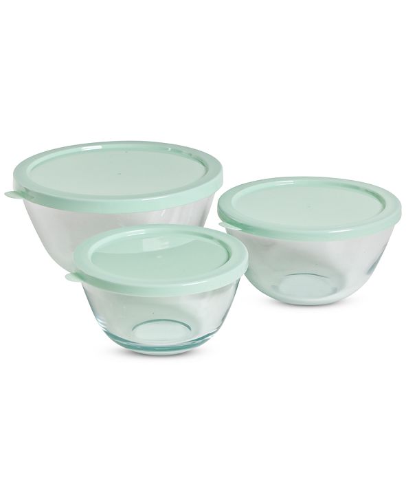 Martha Stewart Collection 6-Pc. Glass Food Storage Bowl Set with Lids & Reviews - Home - Macy's