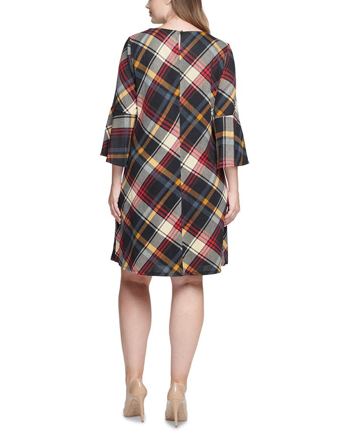Jessica Howard Plus Size Plaid A-Line Dress - Macy's