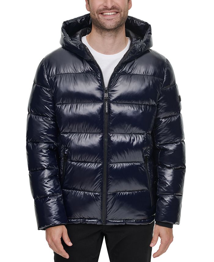 Calvin Klein Men's High Shine Puffer Jacket & Reviews - Coats & Jackets ...