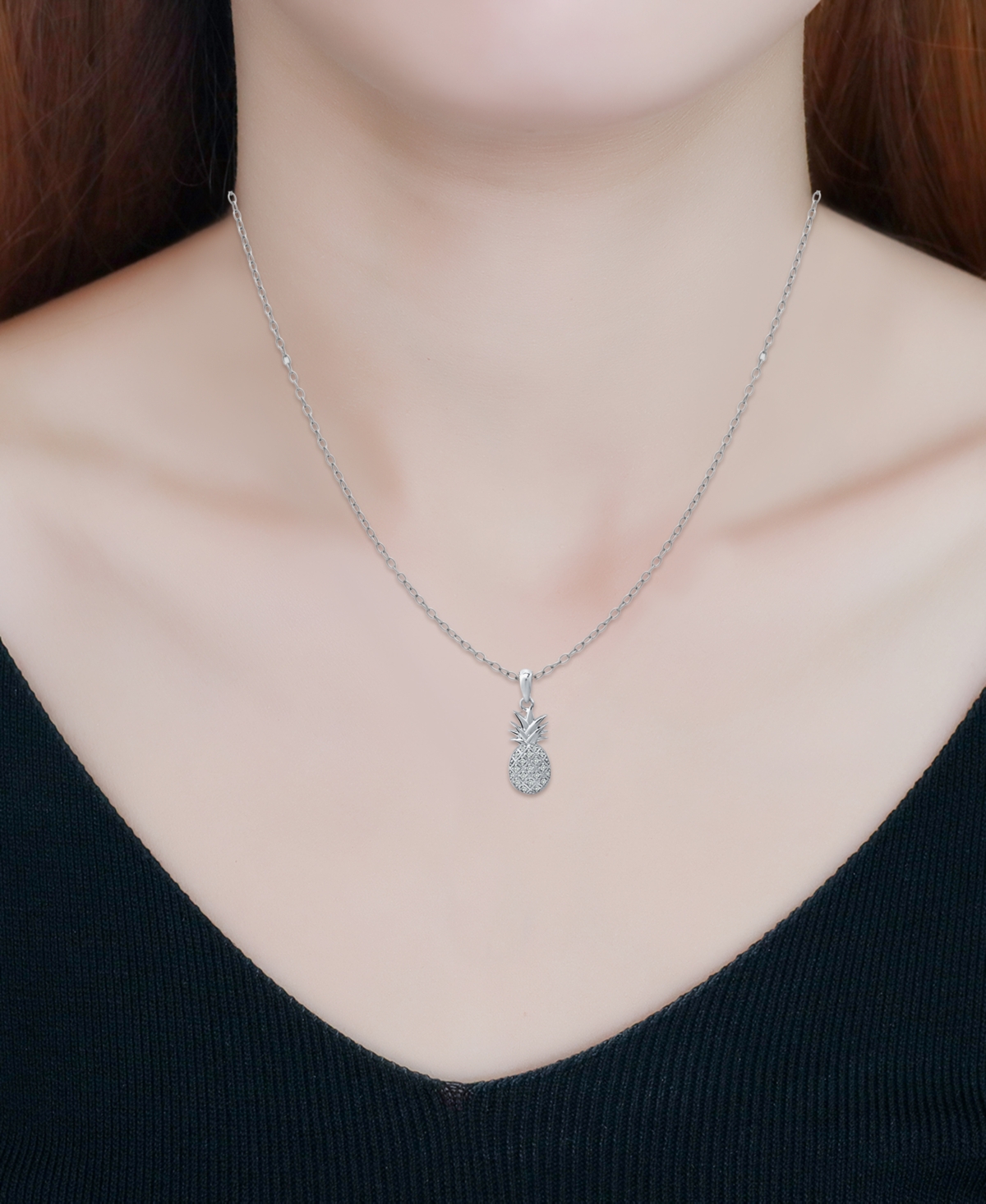 Giani Bernini Cubic Zirconia Pineapple Pendant Necklace  16