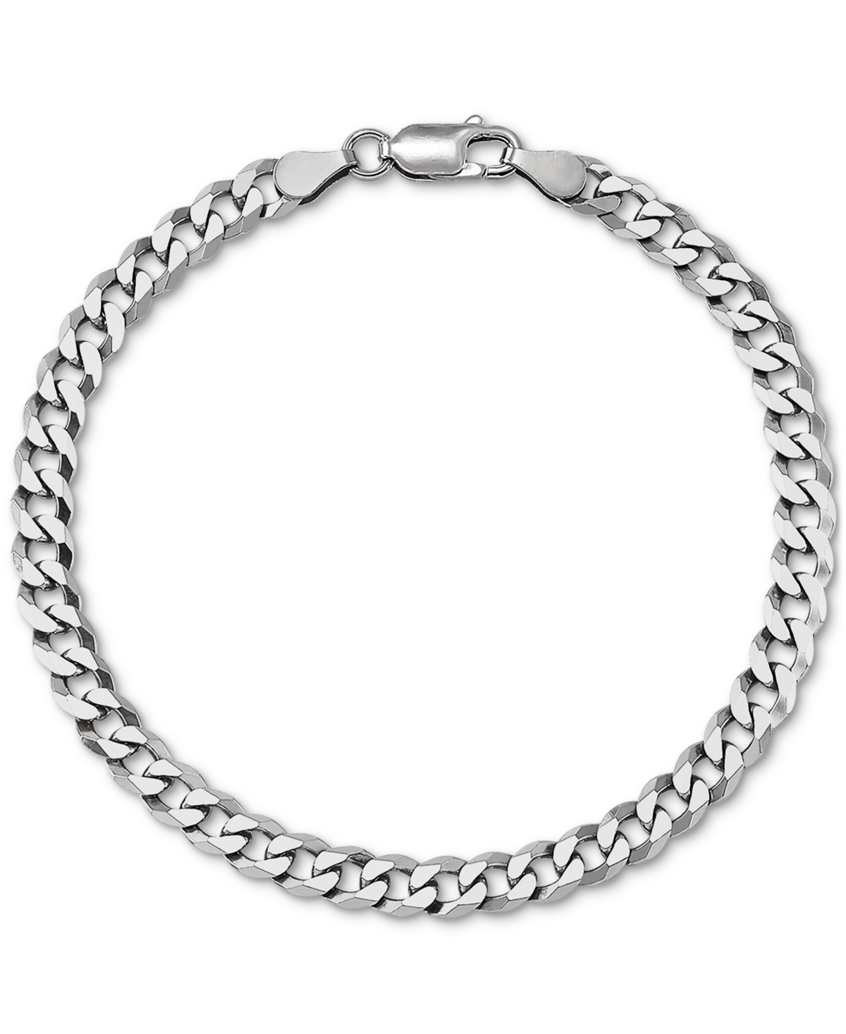 Shop Giani Bernini Curb Link Chain Bracelet (5mm) In 18k Gold-plated Sterling Silver Or Sterling Silver, Created For Ma