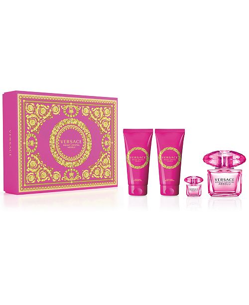 Versace 4 Pc Bright Crystal Absolu Gift Set Reviews All Perfume Beauty Macy S