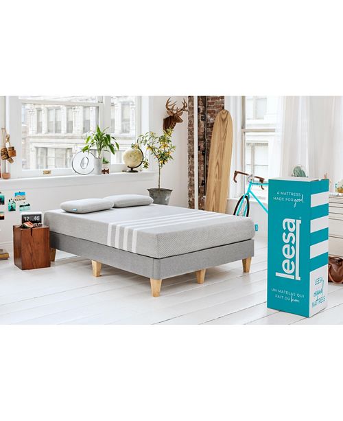Leesa 10 Foam Mattress Twin Xl Mattress In A Box Reviews Mattresses Macy S
