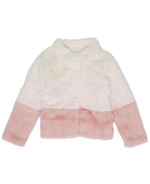 image of Epic Threads Toddler Girls Colorblock Coney Faux Fur Full Zip Jacket
