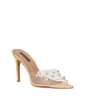 image of Bcbgmaxazria Women-s Dana Vinyl Dress Sandals Women-s Shoes