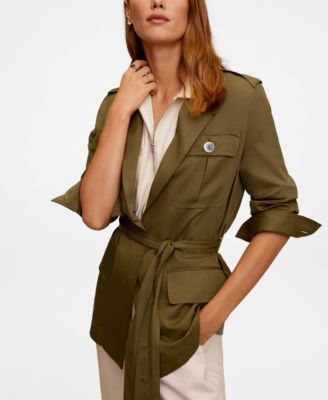 mango flowy trench