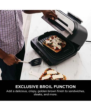 Ninja Foodi™ Smart XL 6-in-1 Indoor Grill with 4-Quart Air Fryer, Roast,  Bake, Dehydrate, Broil, and Smart Cook System, FG551 - Macy's