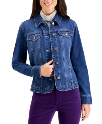 macys charter club denim jacket