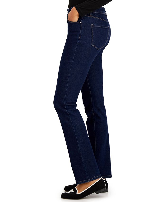 Charter Club Lexington Tummy Control Straight-Leg Jeans, Created for ...