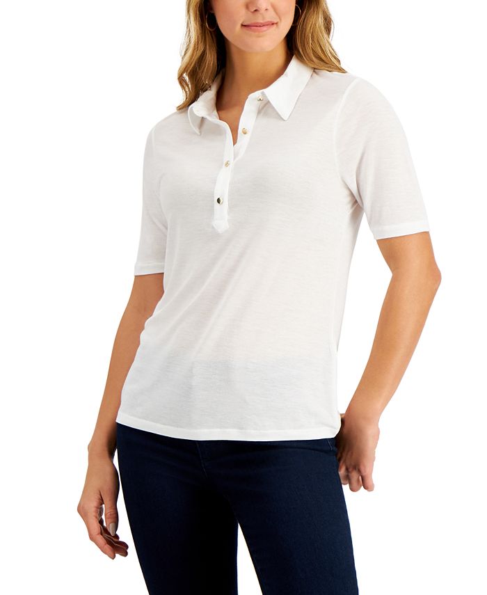 Charter Club ElbowSleeve Polo, Created for Macy's Macy's