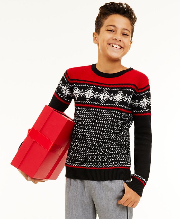Boys sales snowflake sweater