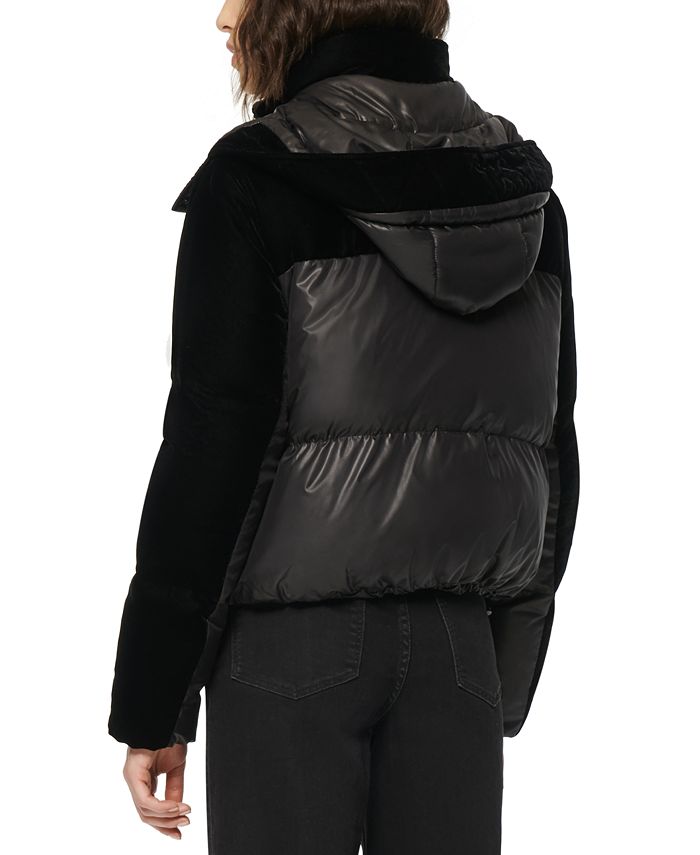 Andrew Marc Marc New York Vega Hooded MixedMedia Down Puffer Coat Macy's