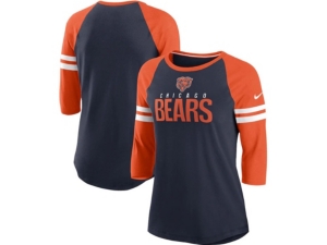 Nike Chicago Bears Women's Three-Quarter Sleeve Raglan Shirt