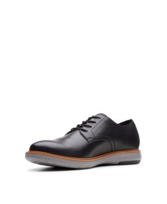 Clarks Draper‎ Lace Men Casual Oxford Shoe Size 9.5 Work Office Black Leather Clarks Men main image 4