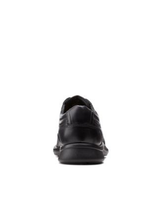 clarks black lace up shoes