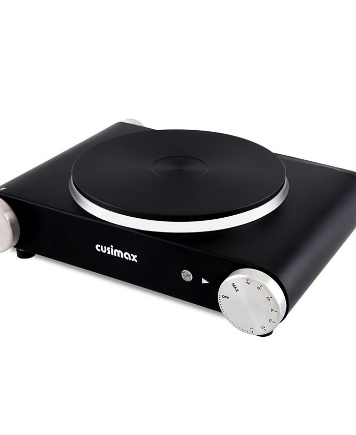 Cusimax Black Electric Hot Plate Single Countertop Burner Macy's