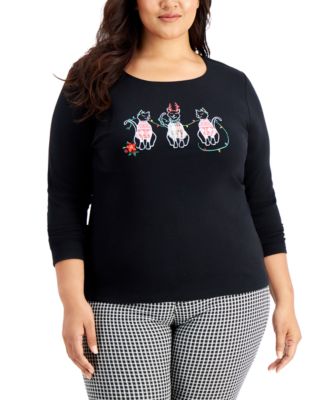 macy plus size tops