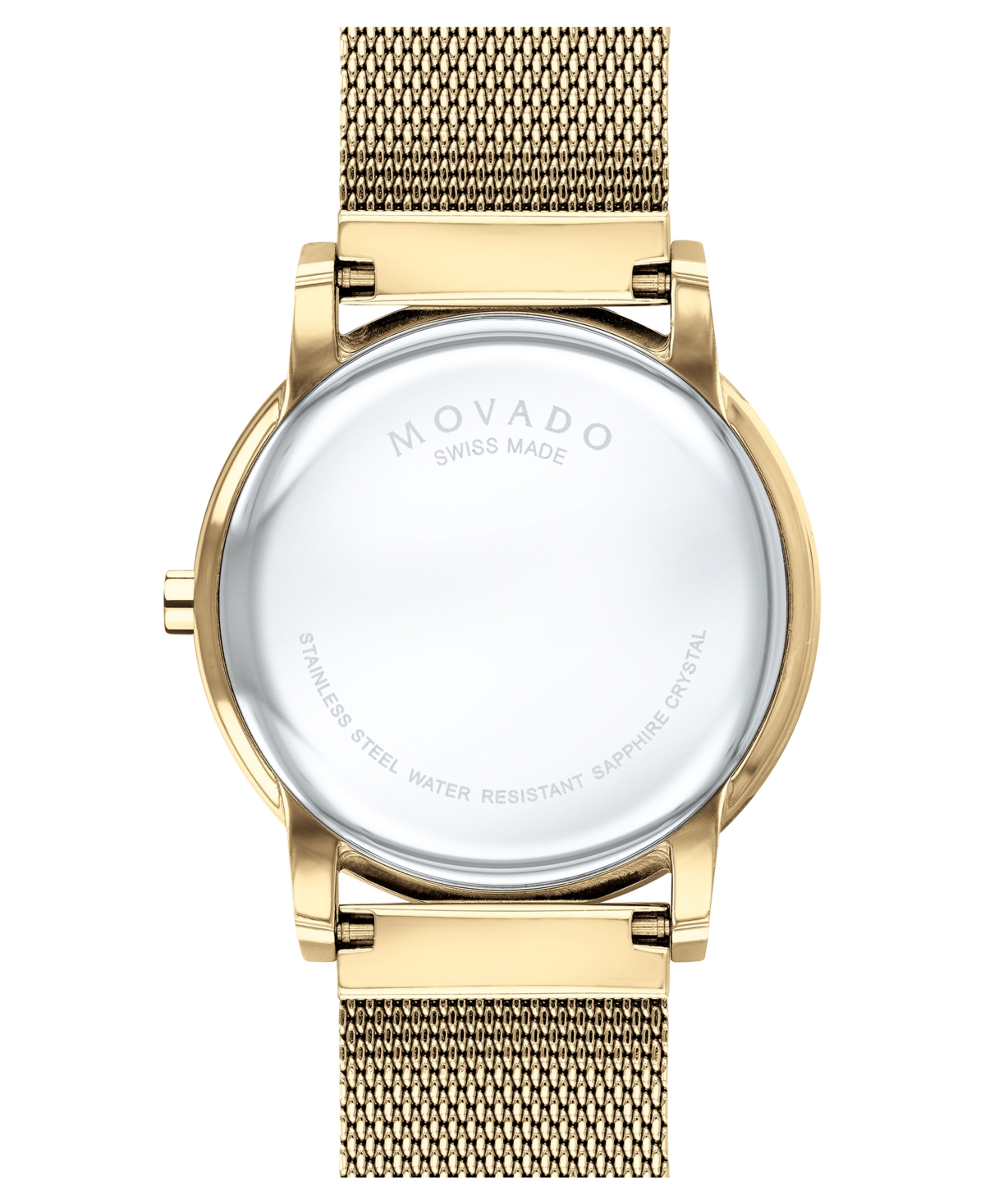 Shop Movado Unisex Swiss Museum Classic Gold-tone Pvd Stainless Steel Mesh Bracelet Watch 40mm