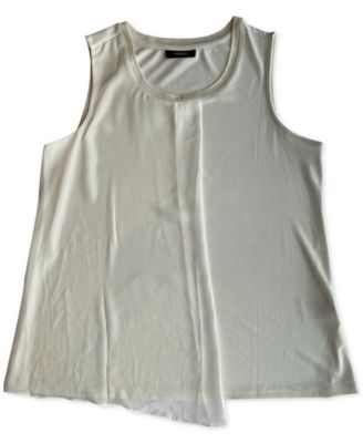 Alfani - Solid Overlay Sleeveless Top