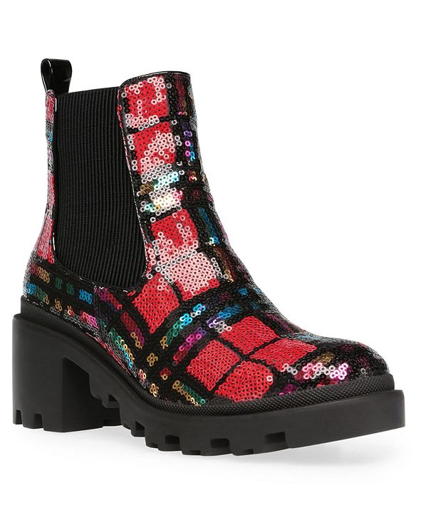 betsey johnson women's rowann block heel booties