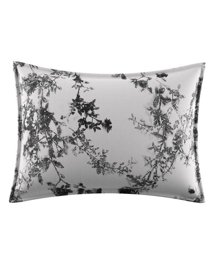 Vera Wang Charcoal Vines Standard Sham Macy's
