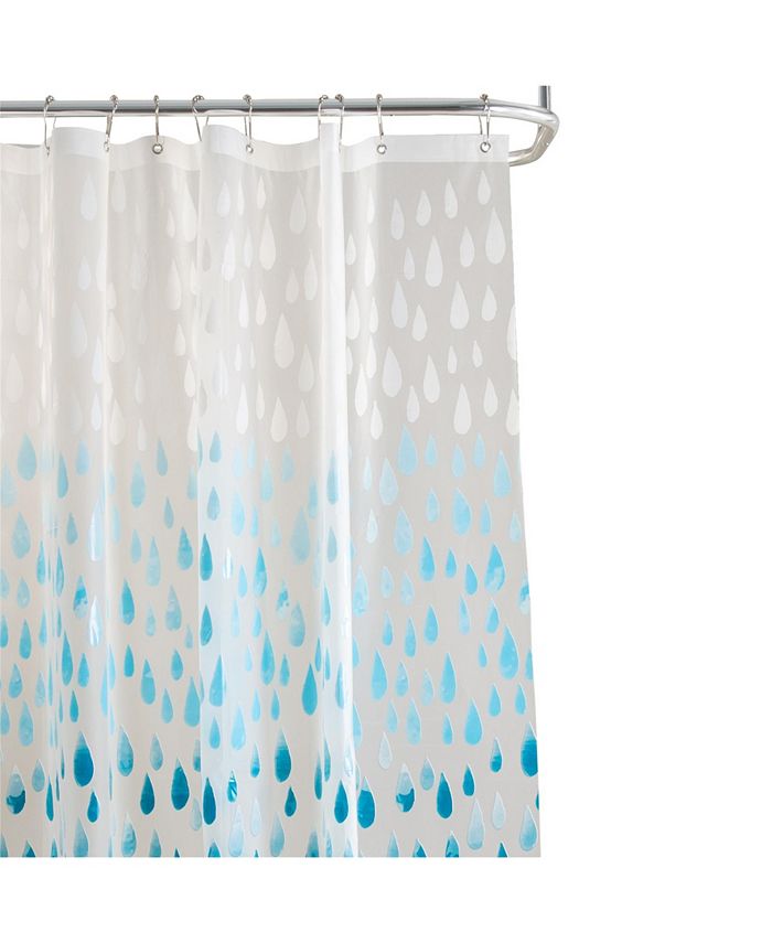 Bath Bliss Raindrop Design Shower, Raindrop Shower Curtain
