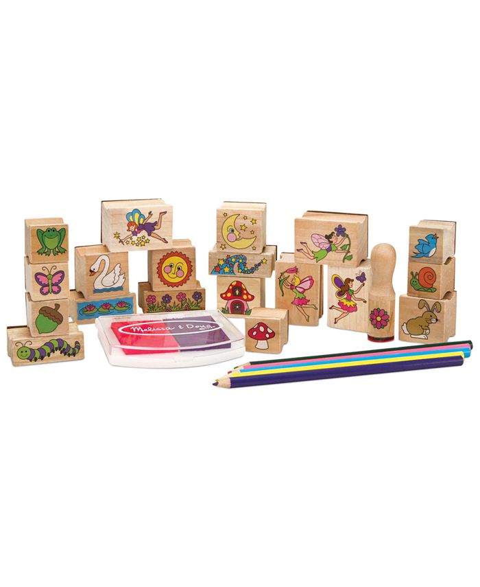 melissa and doug stamp a scene fairy garden