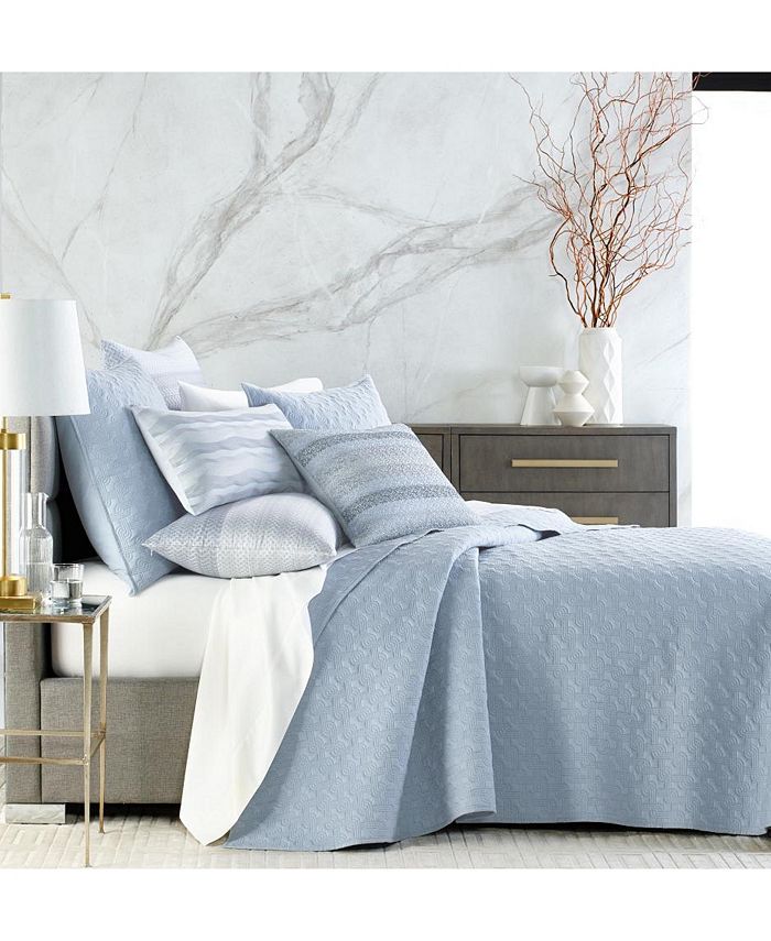 Hotel Collection Dimensional 3-Pc. Comforter Set, Full/Queen, Created for Macy's - Blue