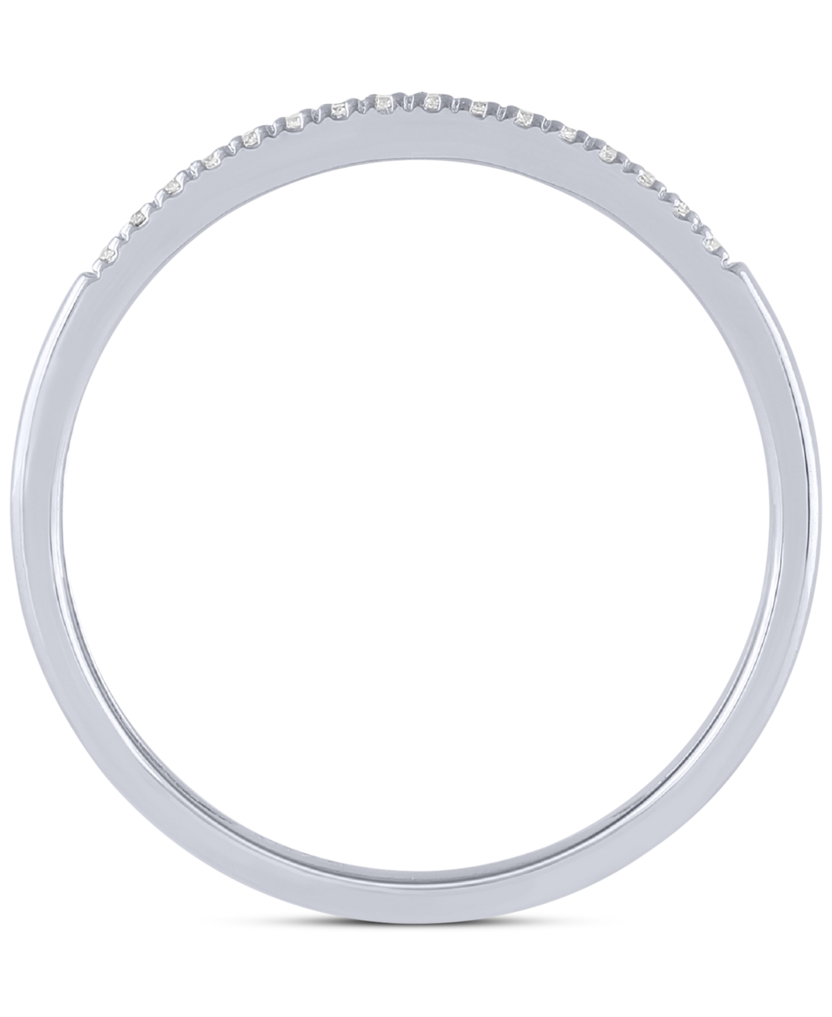 Diamond Baguette Band (1/5 ct. t.w.) in 10k White Gold