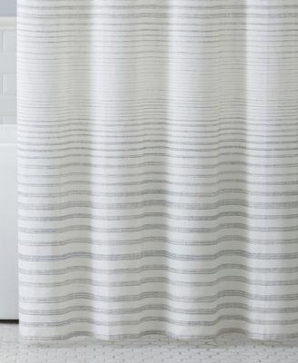 Tidal Stripe Dobby Shower Curtain, 72" X 72"