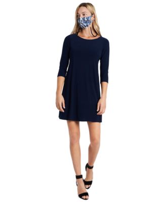MSK - Shift Dress & Face Mask Necklace