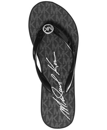 Michael kors bedford sales platform flip flops