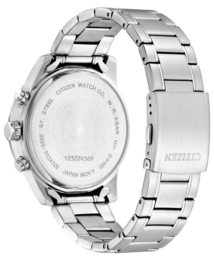 Citizen Men's Chronograph Stainless Steel Bracelet Watch 44mm Macy's